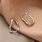 925 Sterling Silver Twisted Elegant Hoop Earrings Jewellery Women Girls Gift UK