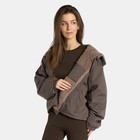 OHS Plain Drying Changing Robe Sherpa Water Resistant Cropped Jacket Outerwear