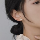 925 Sterling Silver Lovely Flower Necklace Stud Earrings Women jewellery Gift
