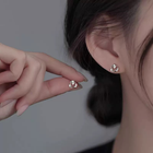 925 Sterling Silver Crystal Swirl Stud Earrings Jewellery Women Girls Gift