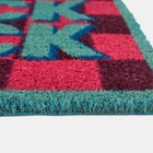 OHS Knock Knock Doormat Checkerboard Non Slip Indoor Outdoor Coir Door Mat Rug