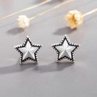 Vintage star Stud Earrings 925 Sterling Silver Women Girls Jewellery Gift