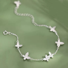 925 Sterling Silver Beautiful Butterfly Linked Bracelet Women Jewellery Gift UK