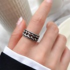 Vintage Twisted Adjustable Ring 925 Sterling Silver Women Girls Jewellery Gift