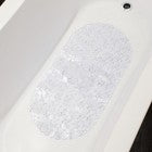 OHS PVC Bath Mat Clear Printed Non Slip Quick Dry Shower Rug Adults Kids