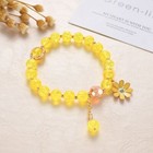 Lovely Daisy Beaded Charm Bracelet Girls Kid Childrens Jewellery Gift