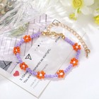 Bohemia Beaded Daisy Charm Bracelet Women Girls Jewellery Gift UK