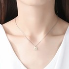 Women Sun Flower Pendant Chain Necklace 925 Sterling Silver Jewellery Gift UK