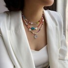 Bohemia Colourful Beaded Fahsion Choker Necklace Women Girls Jewellery Gift UK