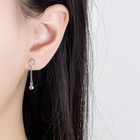 925 Sterling Silver Moon Star Dangle Drop Stud Earrings Women Jewellery Gift