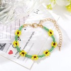 Bohemia Beaded Daisy Charm Bracelet Women Girls Jewellery Gift UK
