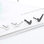 Fashion Mini Tick Stud Earrings 925 Sterling Silver Women Men Jewellery UK