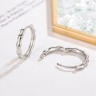 Womens Girls 925 Sterling Silver Bamboo Hoop Earrings Jewellery Gift UK