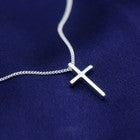 925 Sterling Silver Cross Pendant Necklace Women Men Girls Jewellery Gift UK
