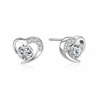 Womens Girls 925 Sterling Silver Crystal Stone Stud Earrings Jewellery Gift UK