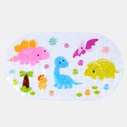 OHS PVC Bath Mat Clear Printed Non Slip Quick Dry Shower Rug Adults Kids