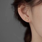 925 Sterling Silver Cute Mini Flower Earrings Women Girls Jewellery Gift UK