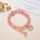 Lovely Daisy Beaded Charm Bracelet Girls Kid Childrens Jewellery Gift