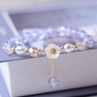 Beautiful Daisy Beaded Charm Bracelet Women Girls Childrens Jewellery Gift