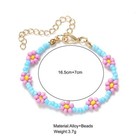 Bohemia Beaded Daisy Charm Bracelet Women Girls Jewellery Gift UK