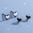 Cute Heart Stud Earrings Women Girls 925 Sterling Silver Jewellery Gift UK