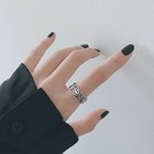 Women Girls Fashion Vintage Adjustable Ring 925 Sterling Silver Jewellery Gift