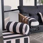 OHS Stripe Garden Bolster Cushion Outdoor Filled Pillow Back Neck Support