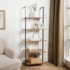 OHS Wall Mounted Shelf 3/5 Tier Home Display Unit Shelving Rack Space Saving