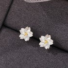 925 Sterling Silver Lovely Flower Necklace Stud Earrings Women jewellery Gift