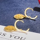 Dream Catcher Crystal Dangle Hoop Earrings 925 Sterling Silver Women Jewellery