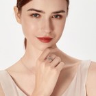 925 Sterling Silver Crystal Love Hug Adjustable Ring Women Girls Jewellery Gift