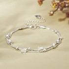 925 Sterling Silver Butterfly Bead Linked Adjustable Bracelet Jewellery Gift