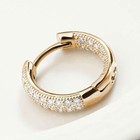 Charm Crystal Huggie Hoop Earrings 925 Sterling Silver Plated Jewellery Gift UK
