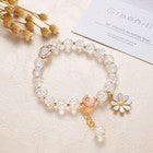 Lovely Daisy Beaded Charm Bracelet Girls Kid Childrens Jewellery Gift