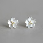 Womens Girls Beautiful Flower Stud Earrings 925 Sterling Silver Jewellery Gift