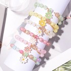 Lovely Daisy Beaded Charm Bracelet Girls Kid Childrens Jewellery Gift