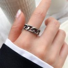 Vintage Twisted Adjustable Ring 925 Sterling Silver Women Girls Jewellery Gift
