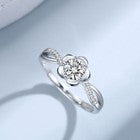 925 Sterling Silver Beautiful Flower Adjustable Ring Women Girls Jewellery Gift