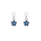 Women 925 Sterling Silver Flower Pearl Dangle Drop Stud Earrings Jewellery Gift