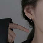 Elegant Crystal Huggie Hoop Earrings 925 Sterling Silver Jewellery women Girl UK