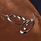 Womens Girls 925 Sterling Silver Round Circle Drop Hook Earrings Jewellery Gift