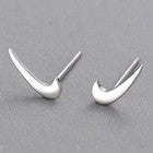 Fashion Mini Tick Stud Earrings 925 Sterling Silver Women Men Jewellery UK