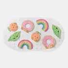 OHS PVC Bath Mat Clear Printed Non Slip Quick Dry Shower Rug Adults Kids