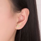 925 Sterling Silver Sun Flower Stud Earrings Jewellery Women Girls Gift UK