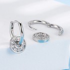 Crystal Huggie Hoop Earrings 925 Sterling Silver Women Girls Jewellery UK