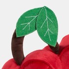 OHS Weighted Door Stop Heart Cherry Matte Velvet Decorative Stoppers