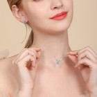 925 Sterling Silver Crystal Angel Wing Moonstone Pendant Necklace Jewellery Gift