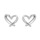 925 Sterling Silver Hollow Heart Stud Earrings Jewellery Women Girls Gift UK