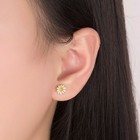 Women Sun Flower Pendant Necklace Stud Earrings Ring 925 Sterling Silver