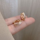 Criss Cross Huggie Hoop Earrings 925 Sterling Silver Women Jewellery UK